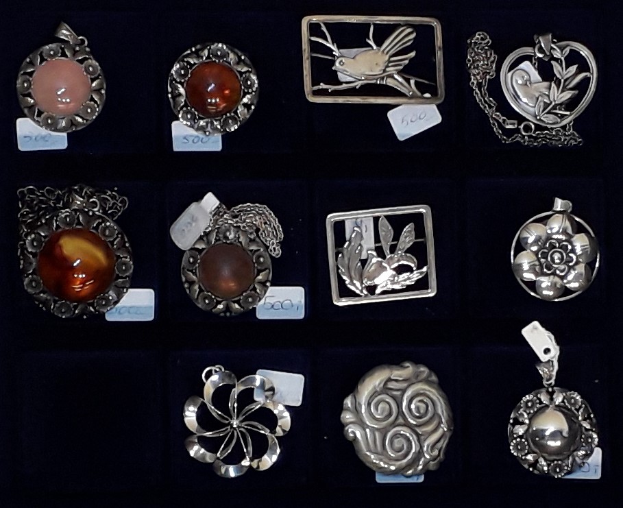 SMYKKER, sølv sølvsmykker brugte gamle købes sælges