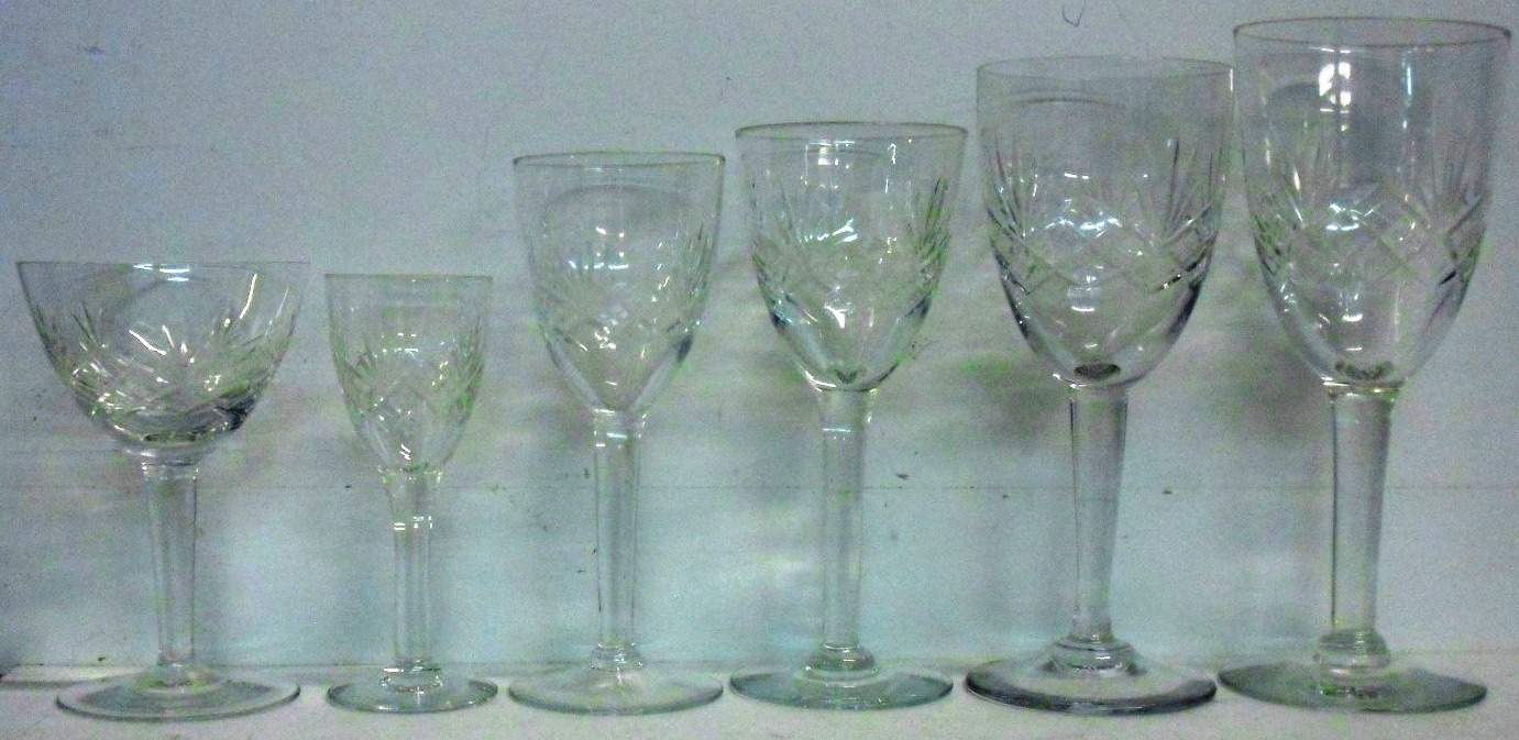 ELSE HOLMEGAARD GLAS GLAS MED SLIBNINGER GLASSES